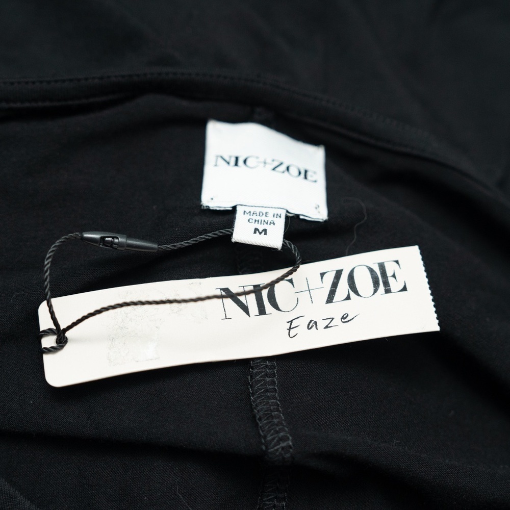 Nic + Zoe Knit Tie Dress‎ Black Onyx Medium - Picture 4 of 12